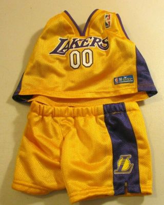 Build A Bear Lakers Uniform Or Jersey - Fits Most Stuffed Animals From 10 " - 24 "