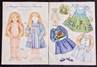 Maggie Jacono’s Brooke Doll Paper Doll By Patricia Waas,  Mag.  Pd.  1995