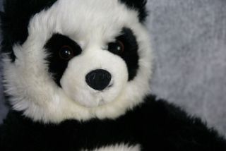 Build A Bear Workshop Panda Black White Plush 16 " Stuffed Animal