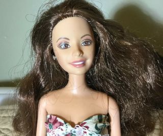 Barbie Doll Teresa Hispanic Brown Hair Beach Feet Natural Look Beauty Belly Tatt