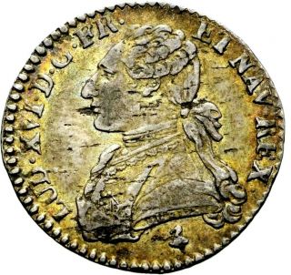 France.  Louis Xvi.  1778 A,  Ar 12 Sols Or 1/10 Ecu.  Stunning Silver Coin.