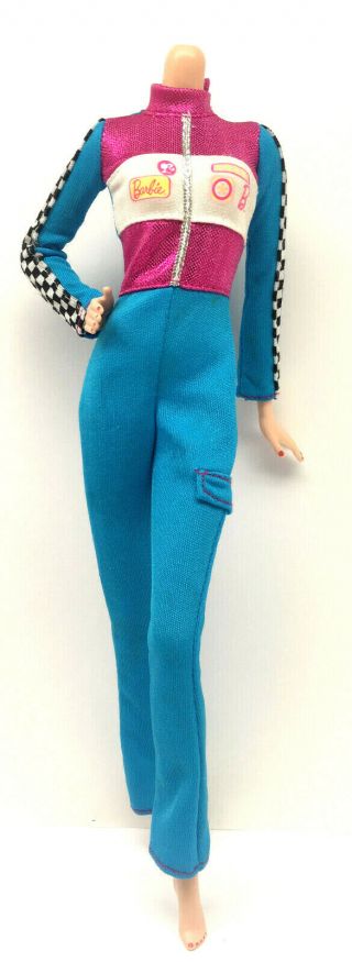 Barbie I Can Be Race Car Driver Outfit Jumpsuit Clothes Career Uniform