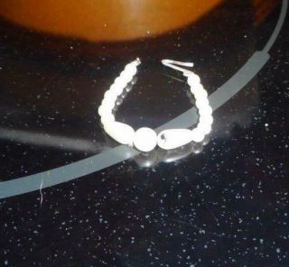 White Pearl Necklace W/hook For Tiny Kitty Doll
