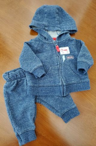 Newborn Carters Baby Boys 2pc Set For Reborn Baby Doll