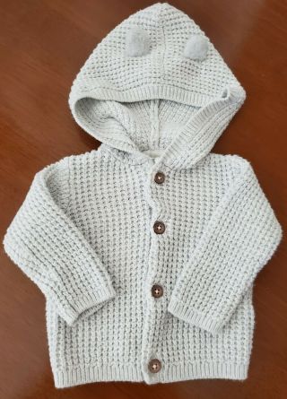 3 Months Carters Baby Boys Hooded Sweater For Reborn Baby Doll