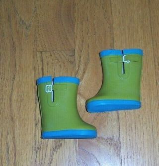 American Girl Doll Green And Blue Rainboots,