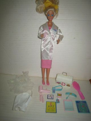 1987 Doctor Barbie And Most Accessories; Goes From Work To Glamorous Date