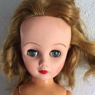 14r Deluxe Reading Doll 19 " Blonde,  Blue Eyes 1950s Vintage