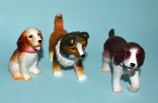 3 Dogs,  Barbie Bobbin ' Bow - Wows - Collie,  Spaniels 2