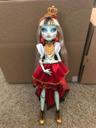 Monster High Frankie Stein Custom Ooak Faceup Repaint Art Doll