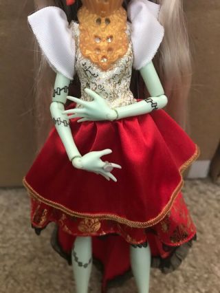 Monster High Frankie Stein Custom OOAK FaceUp Repaint Art Doll 3