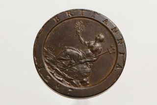Uk Gb Penny 1797 Scarce Lovely Details B15 S2471