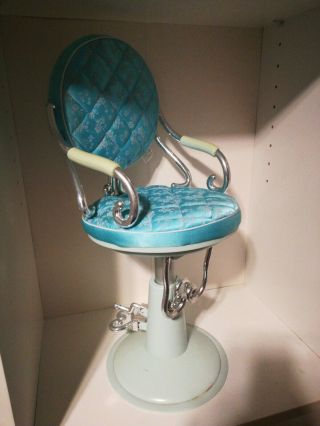 Beauty Salon Chair Spa Battat American Girl 18 " Doll Hair Styling Light Blue