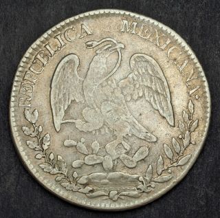 1830,  Mexico (1st Republic).  Silver 8 Reales (cap Dollar) Coin.  San Luis Potosi