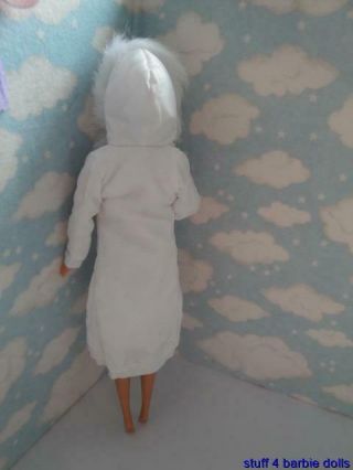 Barbie Doll House Fashion Clothing Accessories - White Down Winter Coat - Parka 2
