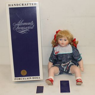 Moments Treasured " Susan " By William Tung 21 " Porcelain Doll W/ Box &