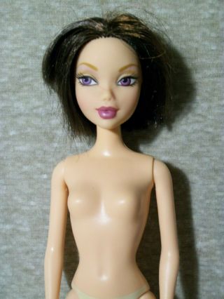 My Scene Barbie,  Nolee,  Short/cut Black Hair,  Purple Eyes,  Nude,  Muse,  Ooak