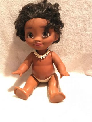 Jakks Pacific Disney Toddler Moana Doll 12 " Posable Shell Necklace