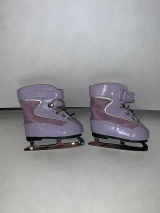 American Girl Doll Mia Purple Ice Skates Skating Skates Pair Meet Accessories