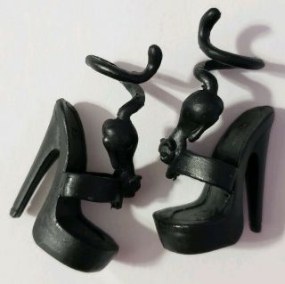Monster High Doll Shoes Create - A - Monster Cam Starter Pack Cat Black Heels Only