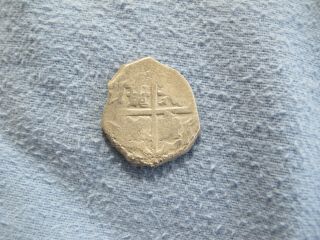 1600s Spanish Colonial Silver Cob 8 Reales 11.  8g Shipwreck / Treasure Coin