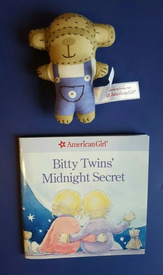 American Girl Bitty Twins Union Suit Accessories Midnight Secret Book / Monkey