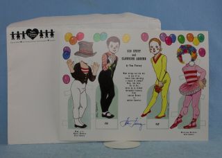 Signed Tom Tierney Circus Paper Dolls From 1997 National Paper Doll Convention
