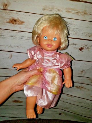 Fisher Price Little Mommy Doll Blonde Hair Blue Eyes Classic Scented 2007 Mattel