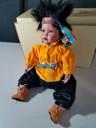 Danbury " Little Breeze " Native American Doll/gregory Perillo/artaffects