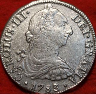 1783 - Mo Mexico 8 Reales Silver Foreign Coin