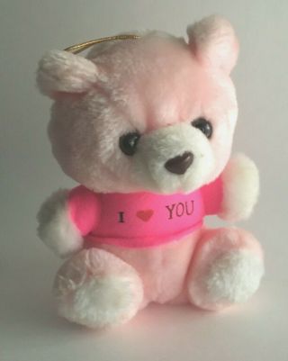 Baby Pink Plush Teddy Bear Stuffed Animal 7 " Toy Gift I Love You