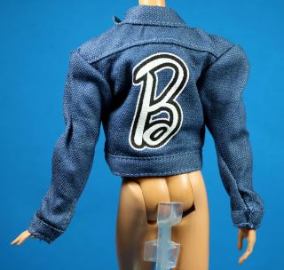 Barbie Styled by Marni Senofonte Designer Blue Denim Barbie Print Logo Jacket 2