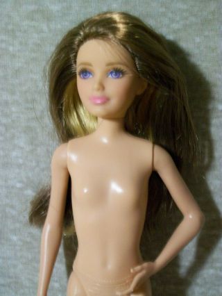 Barbie,  Skipper Doll,  2 - Tone Brown/caramel Hair,  Nude,  Muse,  Model,  Ooak