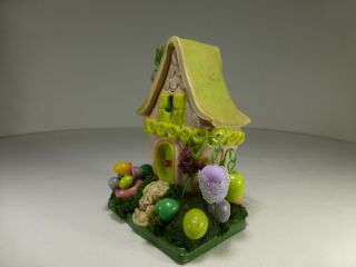One Handmade Dollhouse Miniature Easter Fairy Garden House - OOAK by EOK 3