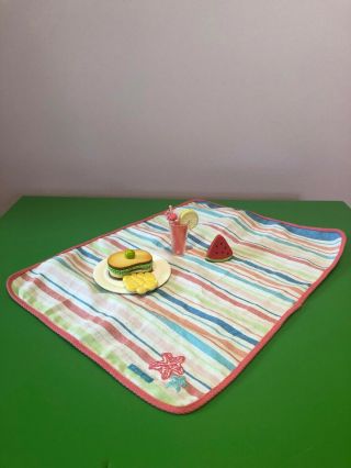 American Girl Picnic Set For Doll: Includes Blanket And Food