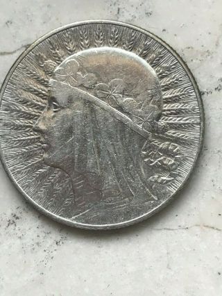 Silver Coin Poland 5 Zloty 1932 Queen Jadwiga - Warszawa Zlotych
