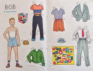 1955,  Bob,  A Hobby Doll From The Hobby Doll Series Paper Doll,  Jack & Jill Mag