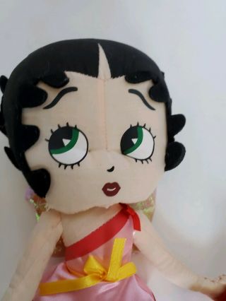 Betty Boop Cupid W Bow Arrow Short Pink /red Dress Heels Stuffed Plush Doll 17 "