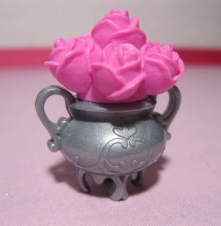 Flower Vase For 2007 Barbie My House Doll Furniture Living Room Coffee Table