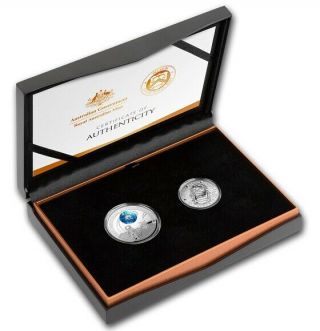 2019 2 - Coin Domed Apollo 11 Moon Landing 50th Anniversary Us/royalau Set