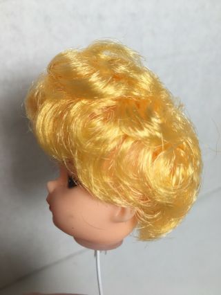 Set of 2 Two Inch Doll Heads Blonde Hair Blue Eyes Fibre Crafts? 3