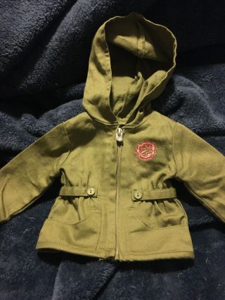 Pre Owned American Girl Doll Green Hiking Jacket