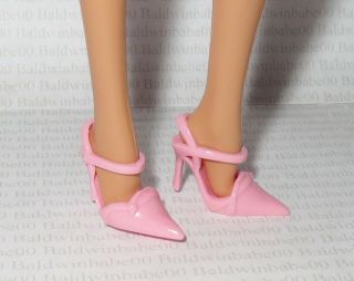 Hs Shoes Barbie Doll Model Muse Pink 50th Anniversary Point Toe Pumps High Heel