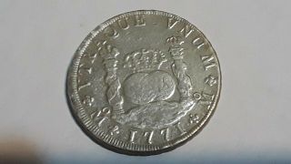 1771 8 Reales Spanish Silver Dollar Coin Mexico Circulated