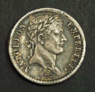 1812,  France (1st Empire),  Napoleon I.  Silver ½ Franc (demi) Coin.  Xf - Au