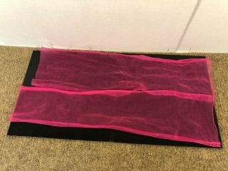 Barbie Dream House 2013 Replacement Parts Pink Canopy Bed Curtains Sheers