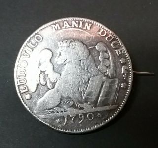 Italy Venice Duke Ludovico Manin 1790 Tallero Silver Coin
