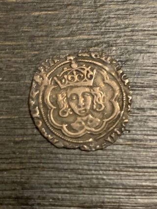 1485 - 1509 King Henry Vii English Silver Half Groat