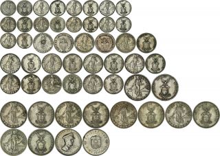 Philippines: 26 Silver Coins 10,  20,  50 Centavos 1908 - 1947