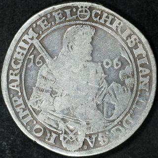 1606 Hr German States Saxony - Albertine Thaler Silver Km 24